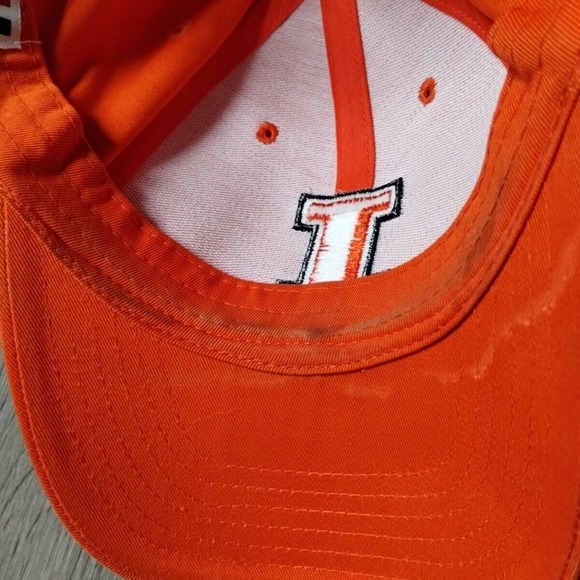 Illinois Fighting Illini Hat Baseball Dad Cap Orange Blue I Logo Adjustable OSFA - Picture 11 of 11